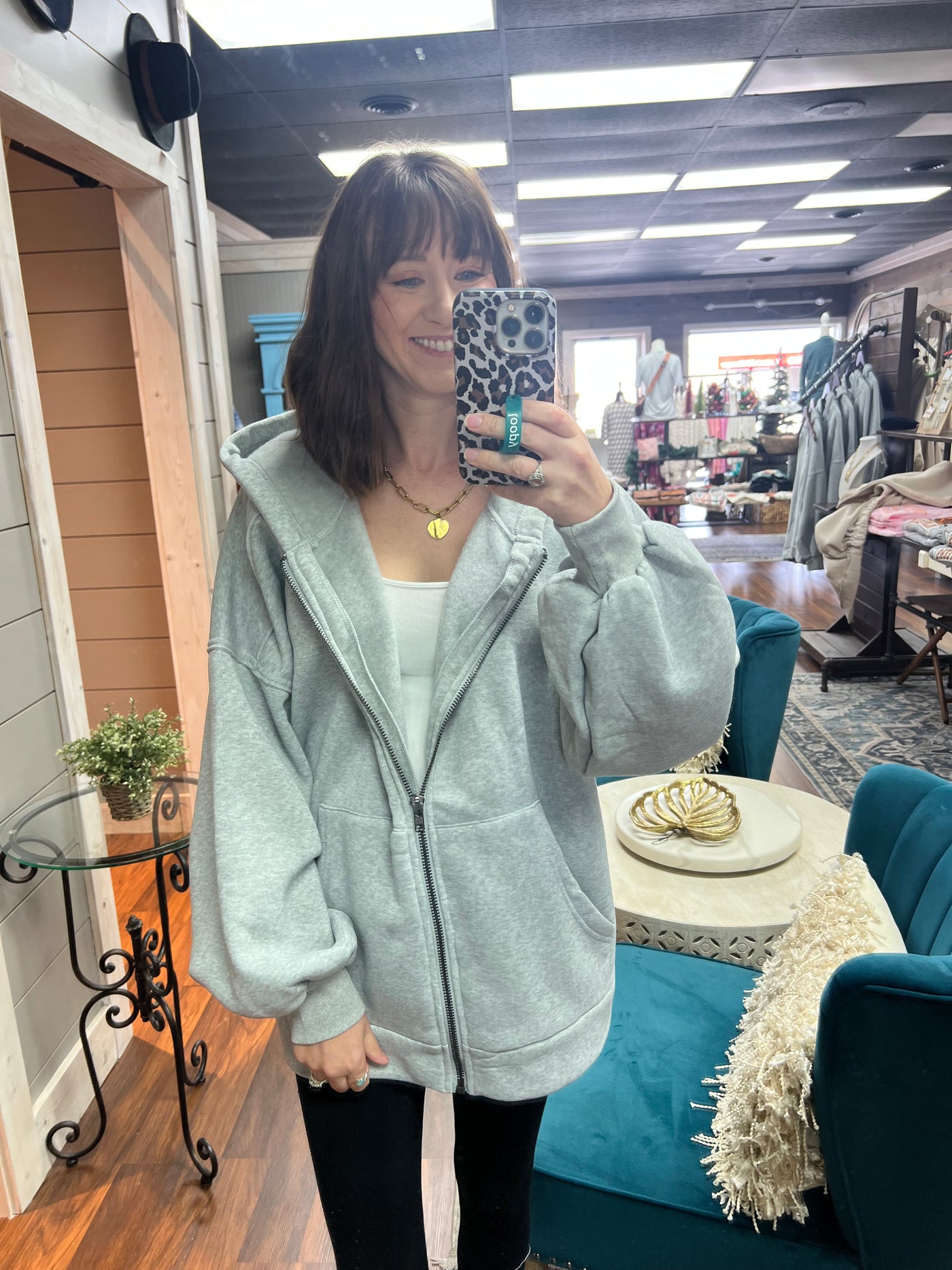 Oversized Hood Jacket (Grey)