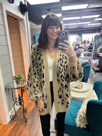 Leopard Sweater Cardigan