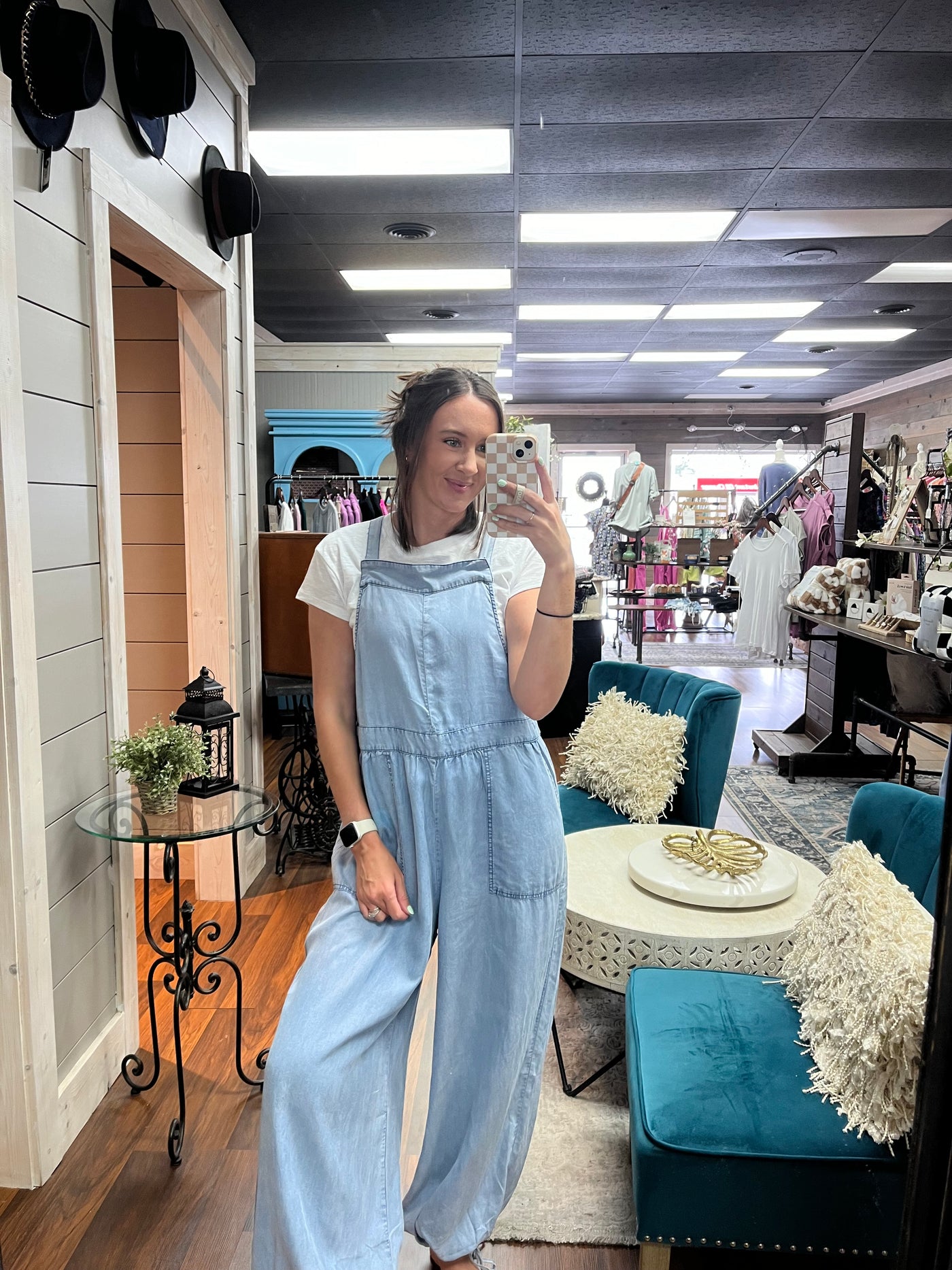 Chambray Overalls