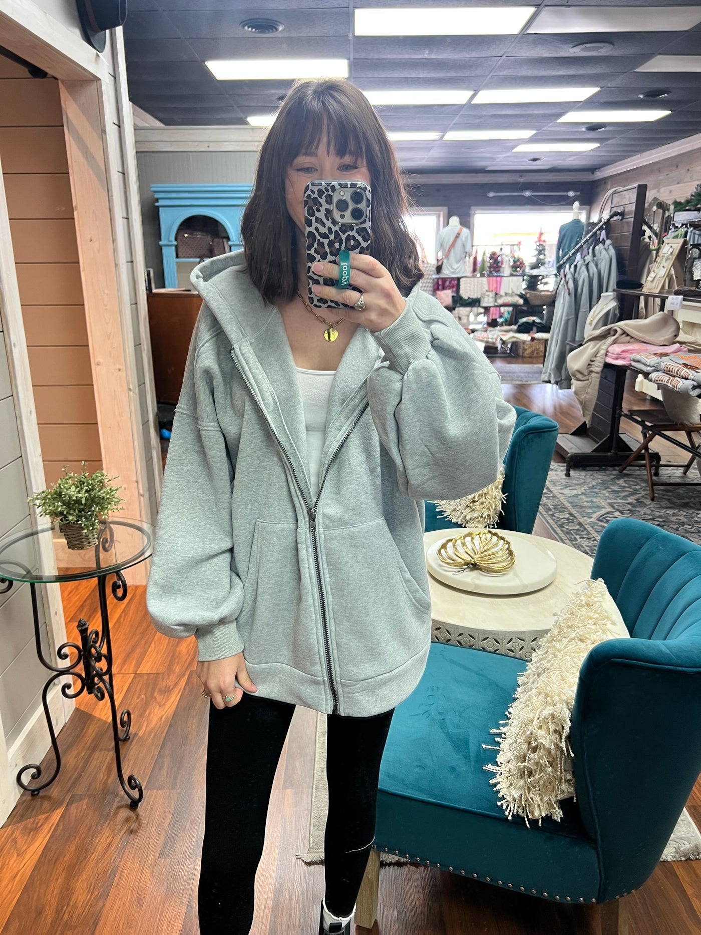 Oversized Hood Jacket (Grey)