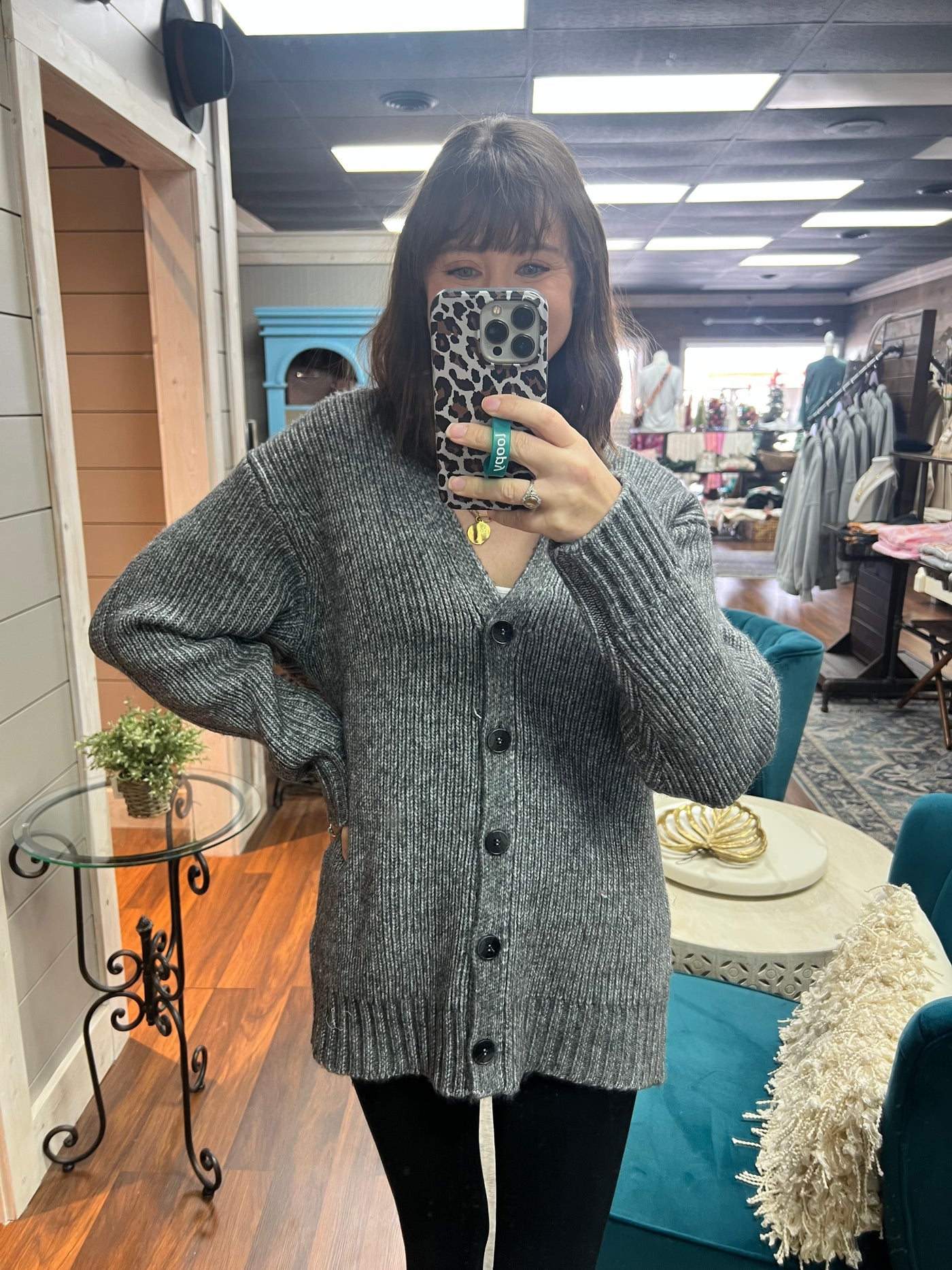 Z Supply Josie Cardigan (Charcoal)