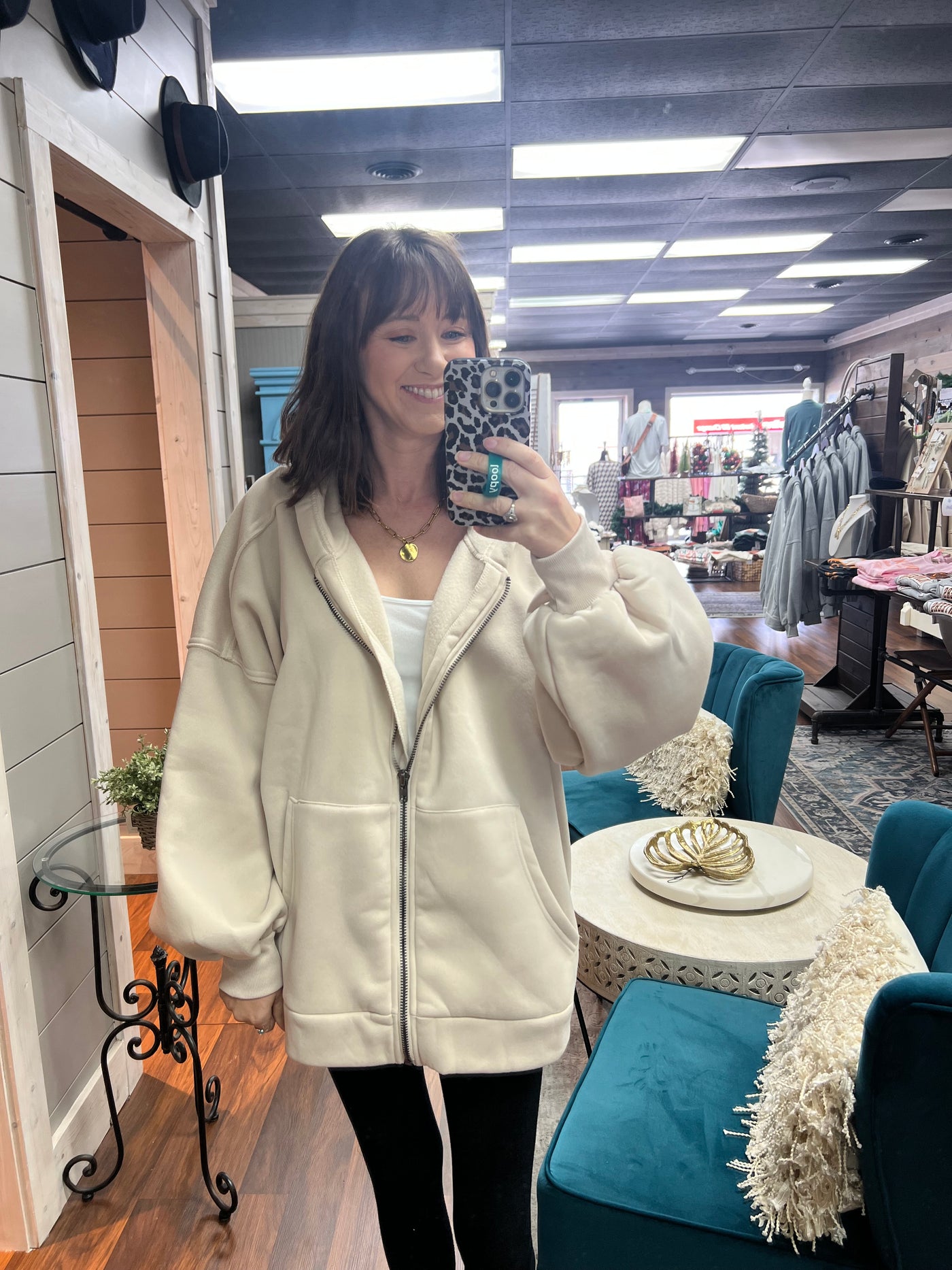 Oversized Hood Jacket (Ecru)