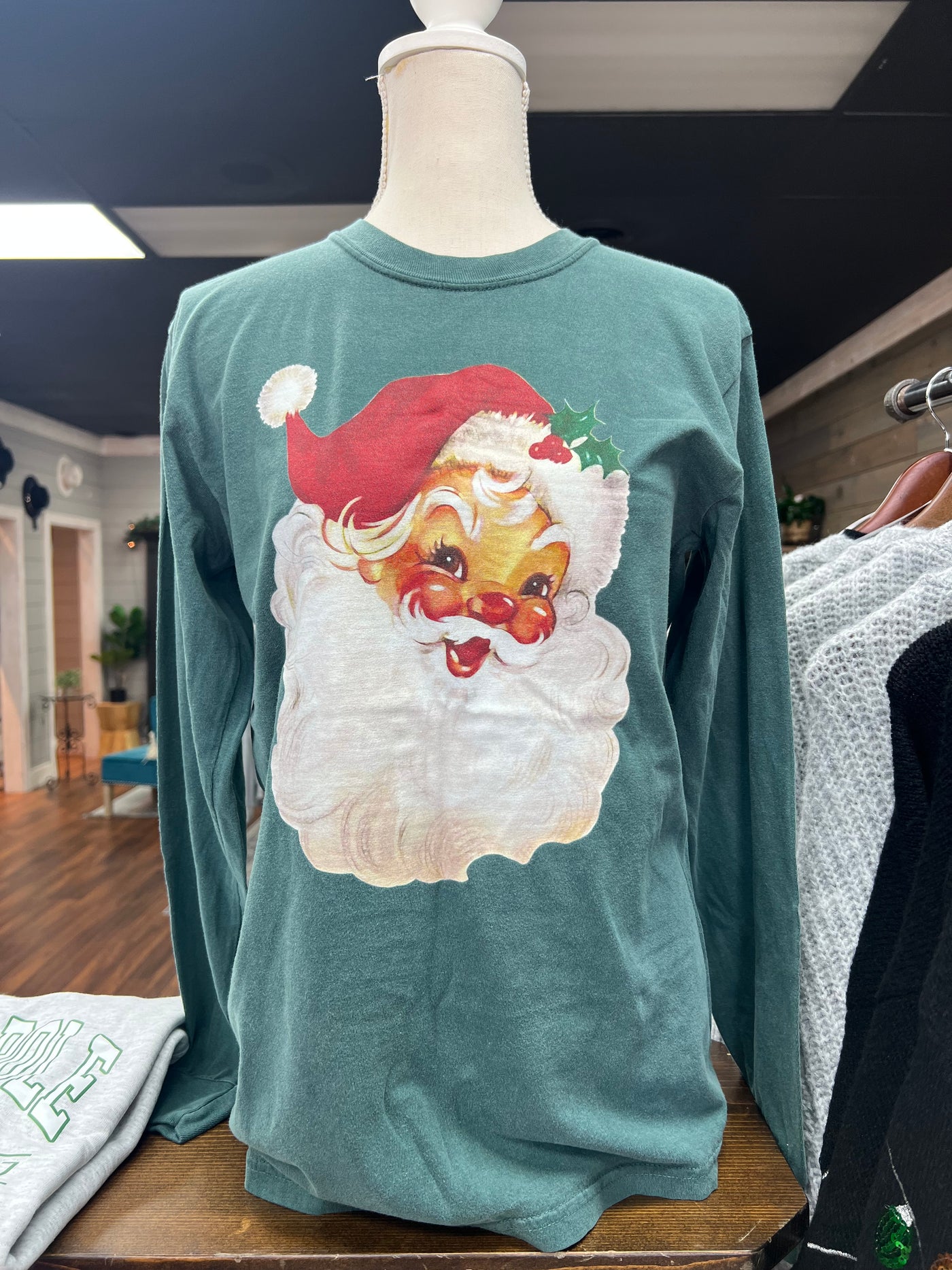 Vintage Santa Long Sleeve Tee