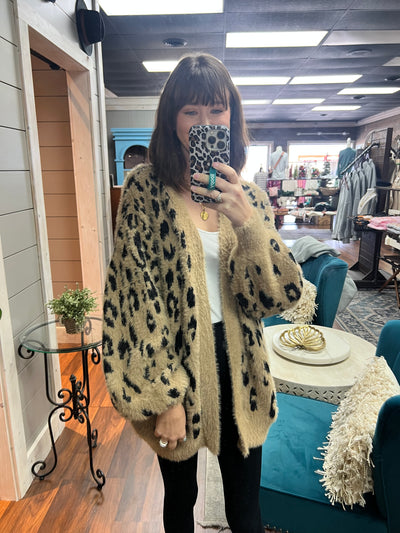 Leopard Sweater Cardigan