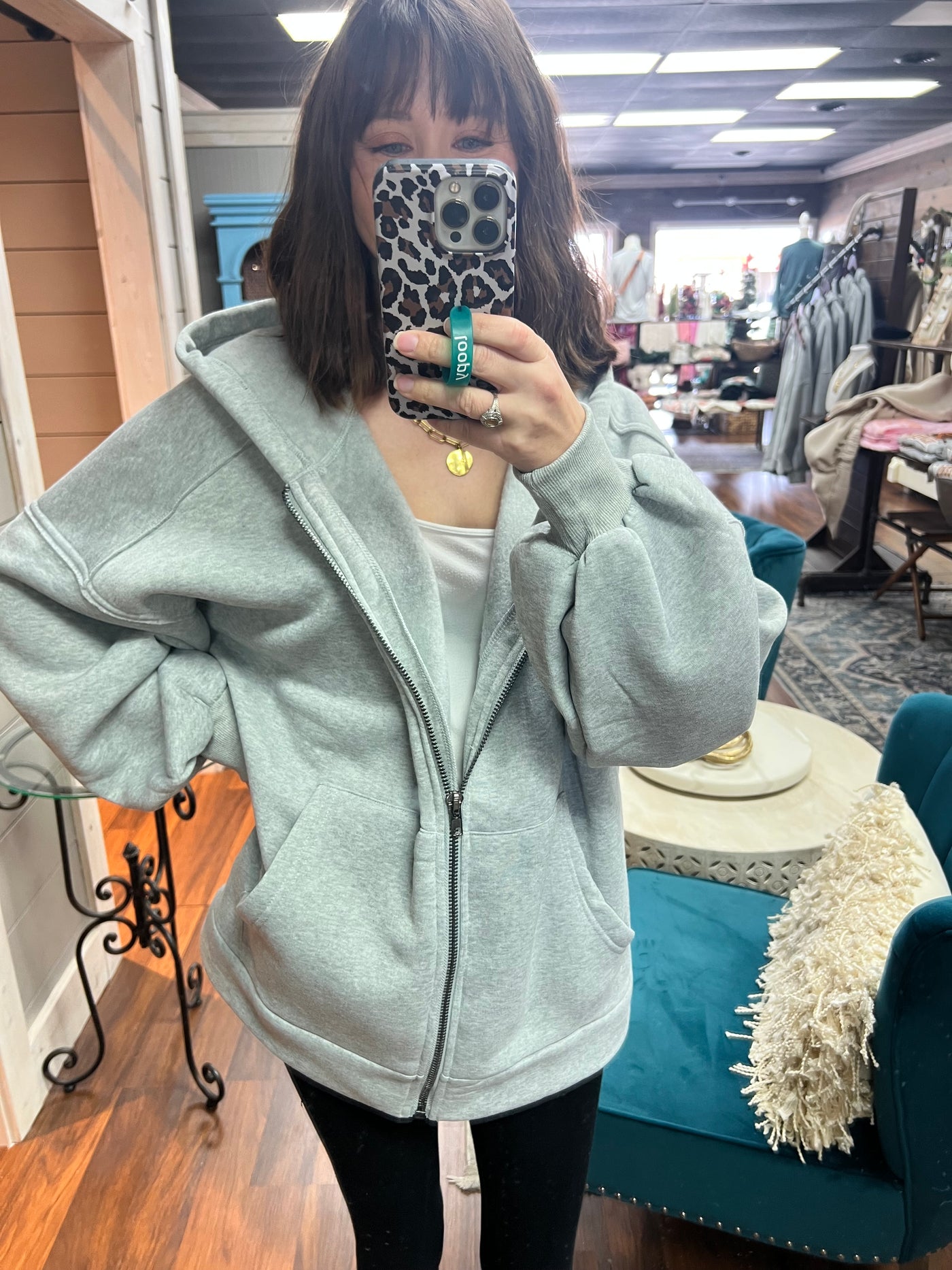 Oversized Hood Jacket (Grey)