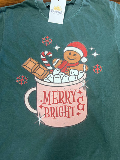 Merry & Bright Gingerbread Mug Tee