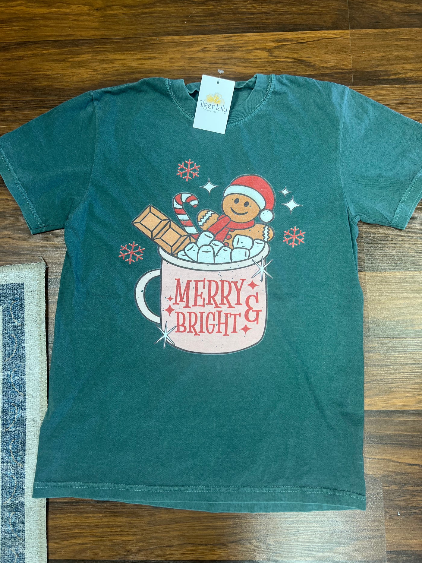 Merry & Bright Gingerbread Mug Tee