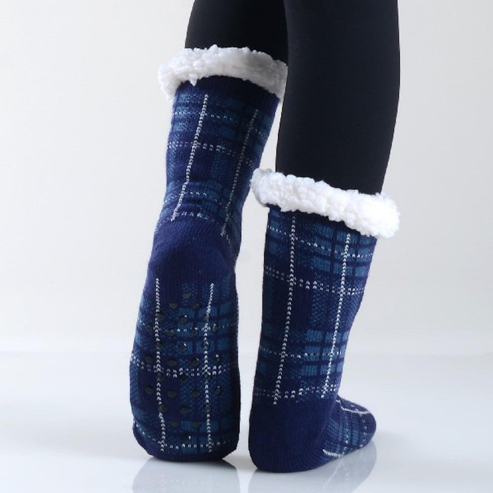 Plaid Sherpa Socks