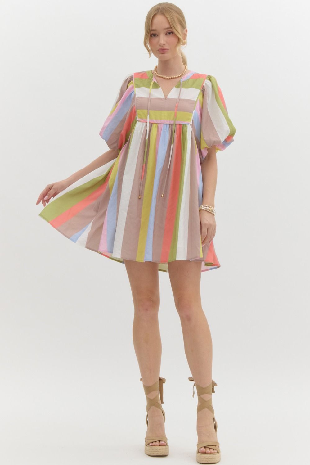 Colorful Stripe Dress