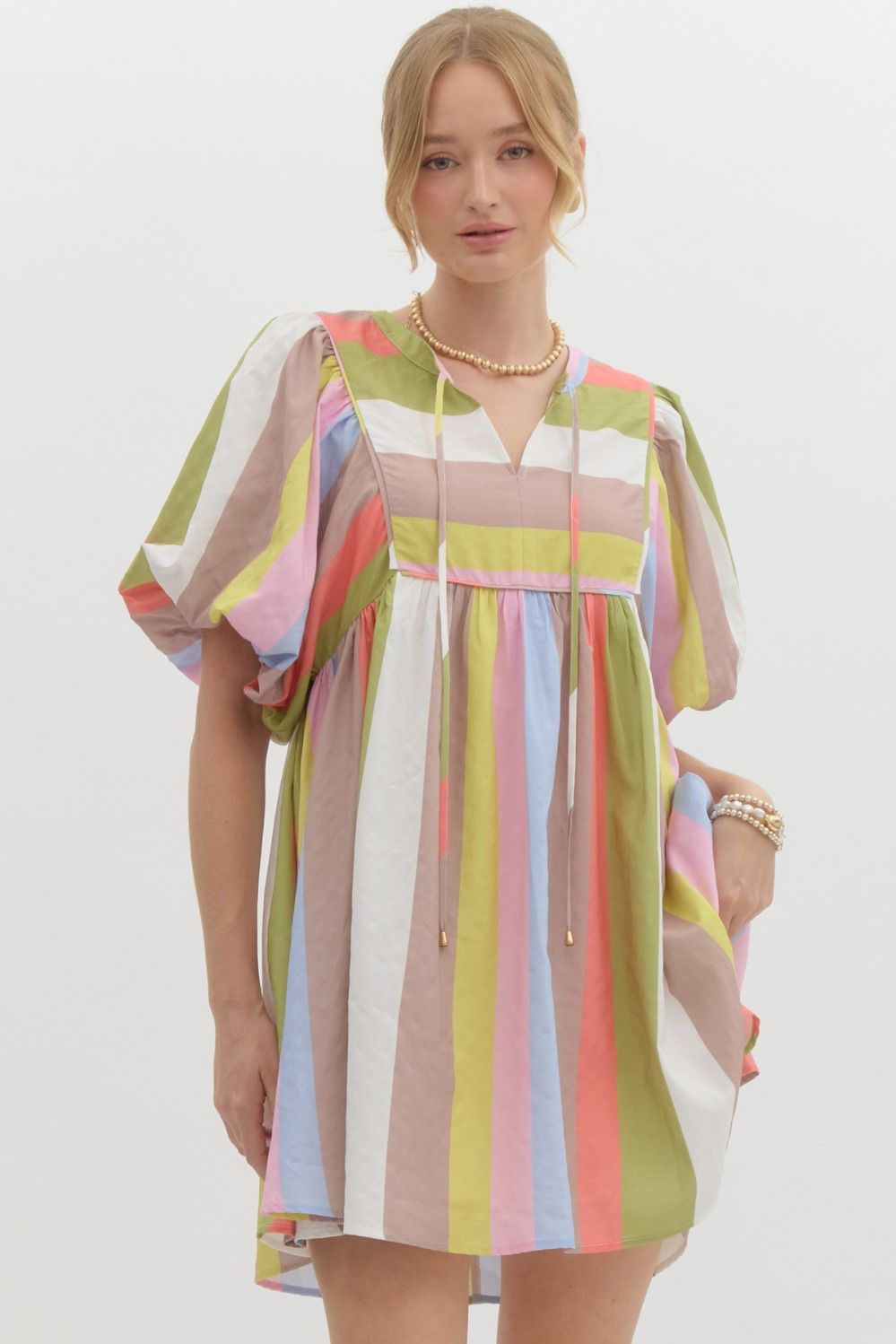 Colorful Stripe Dress