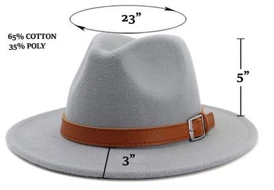 Belted Fedora Hat