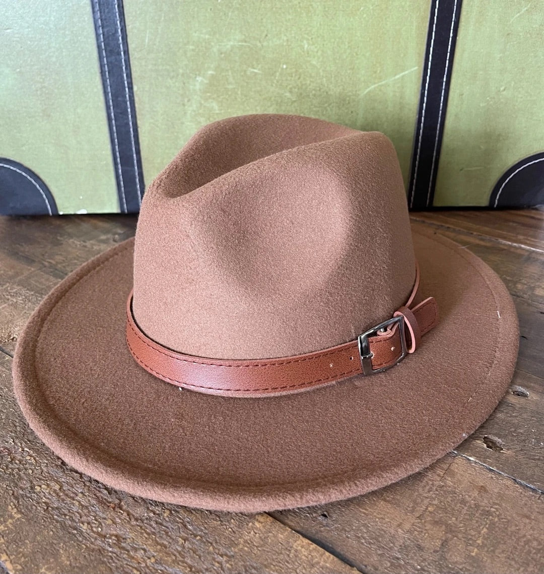 Belted Fedora Hat