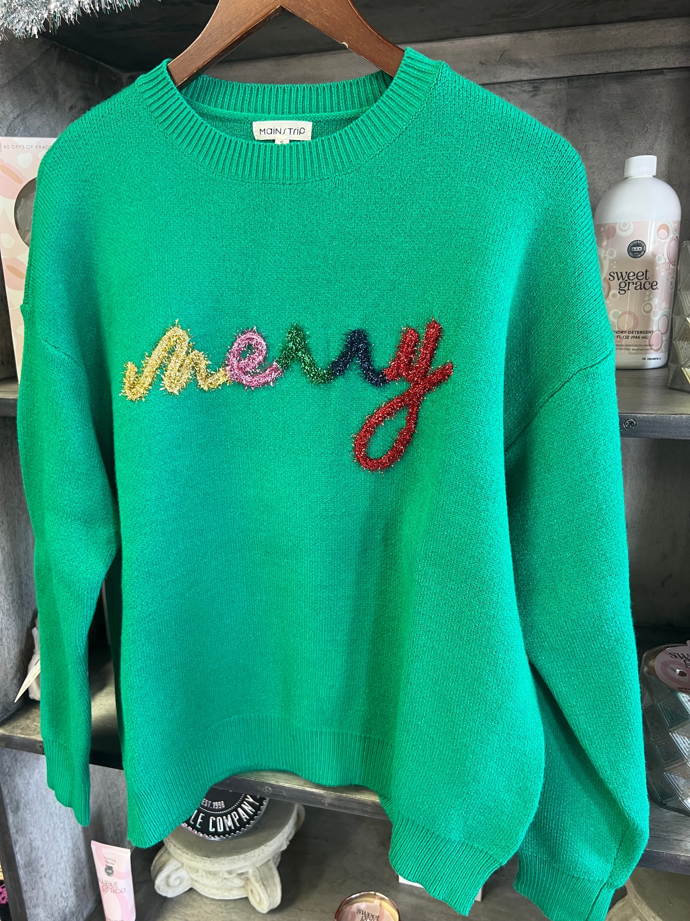 Merry Christmas Sweater (Green)